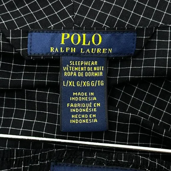 Polo Ralph Lauren Matching Grid Pattern Pajama Set - Picture 10 of 13